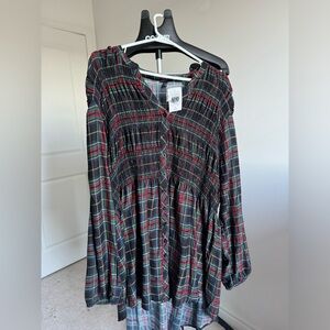 NWT - Torrid 3X Plaid Blouse